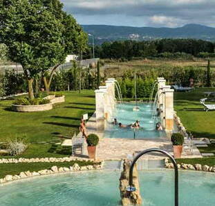 natural pools and free hot springs of Viterbo
